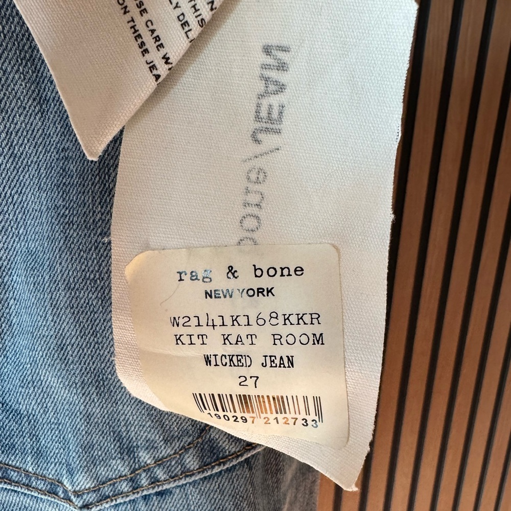 Rag and Bone, size 27 wicked jean. NWT - Picture 6 of 8